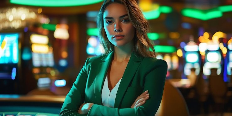 Antarmuka permainan dealer langsung di jitu slot dengan streaming multi-kamera